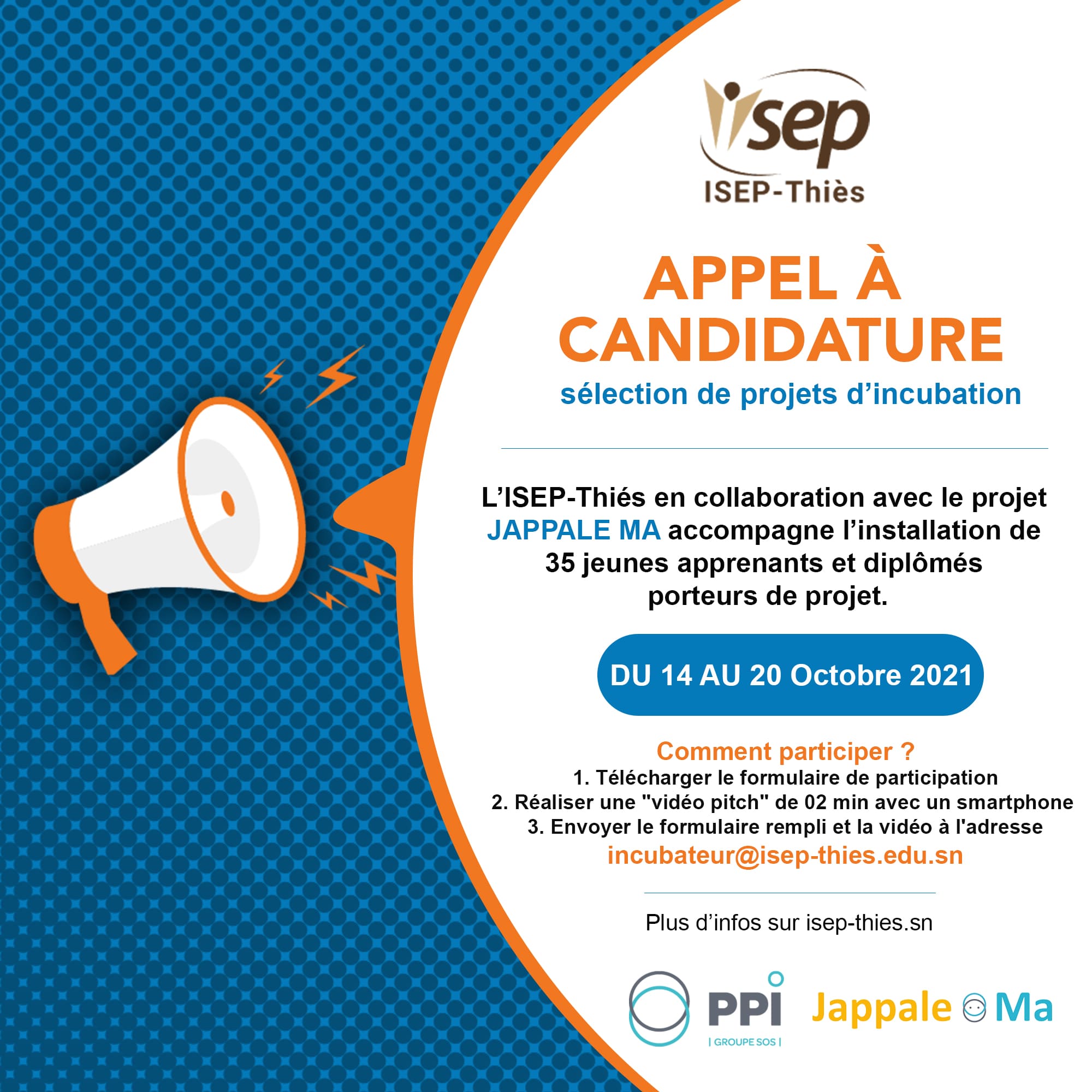 Lancement appel a candidature projet Jappale Ma